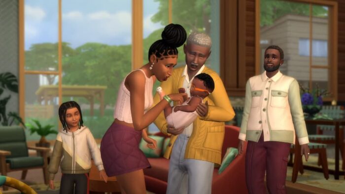 В Sims 4 появился баг с младенцами в кризисе среднего возраста