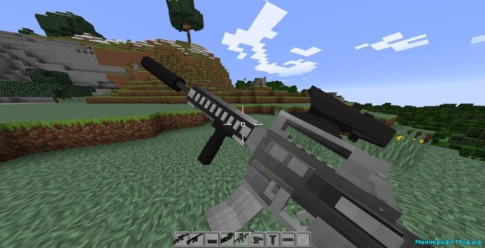 Лучшие моды на оружие в Minecraft