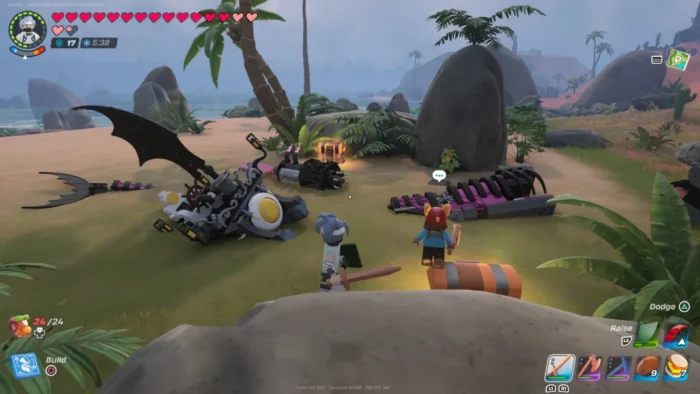 Как найти редчайший Акулий корабль в LEGO Fortnite