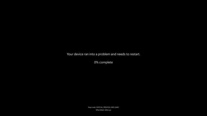 Microsoft заменяет BSOD на чёрный экран смерти