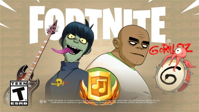 Fortnite готовит коллаборацию с Gorillaz